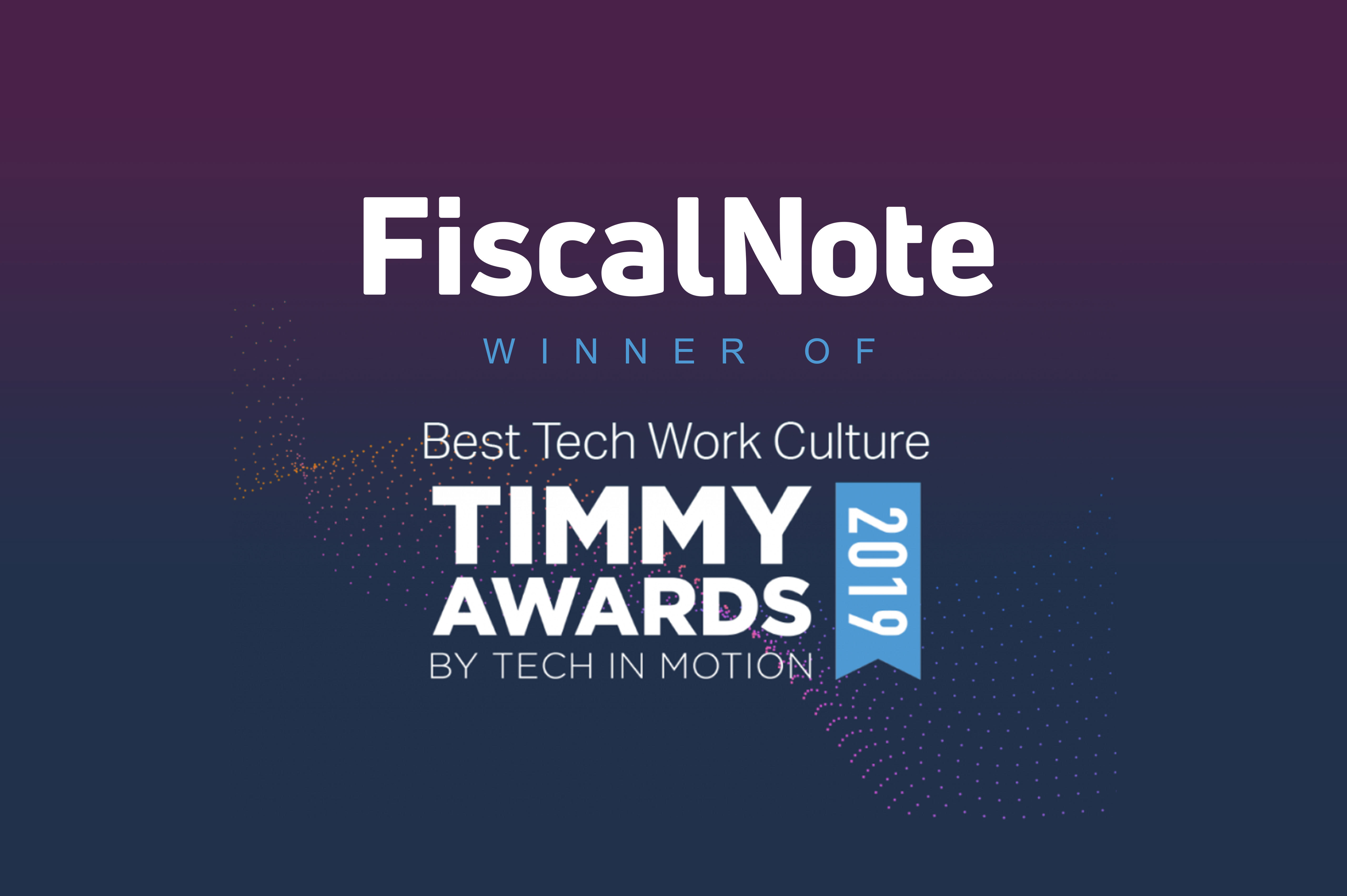 Timmy Awards - FiscalNote as Winner