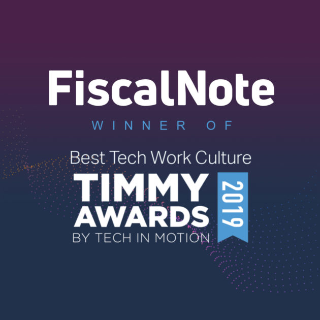 Timmy Awards - FiscalNote as Winner