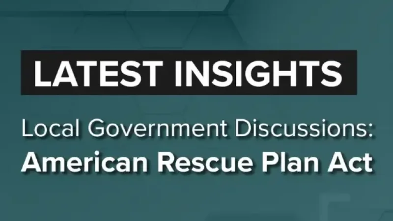 Cover page for Latest Insights ARPA webinar