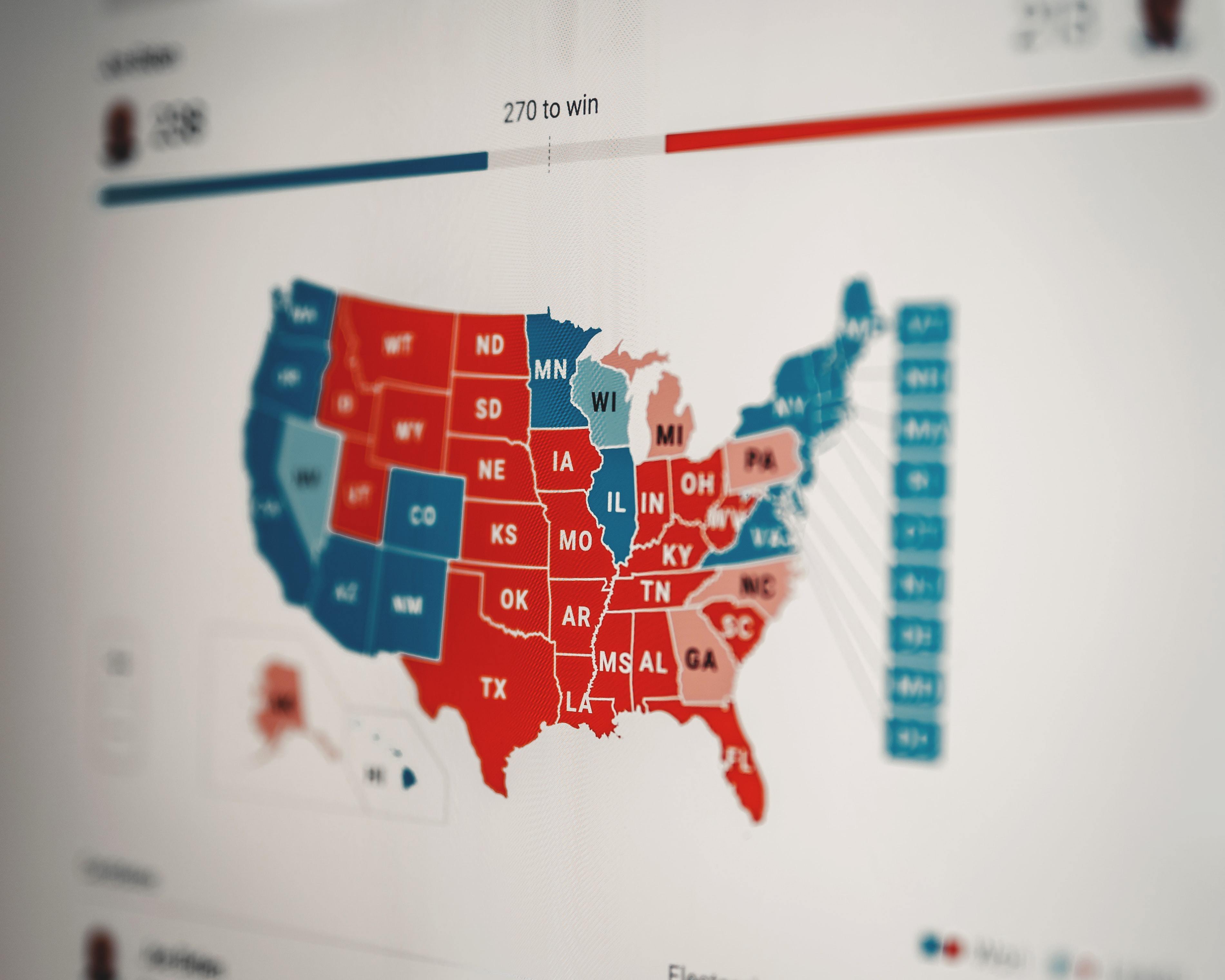 USA election map